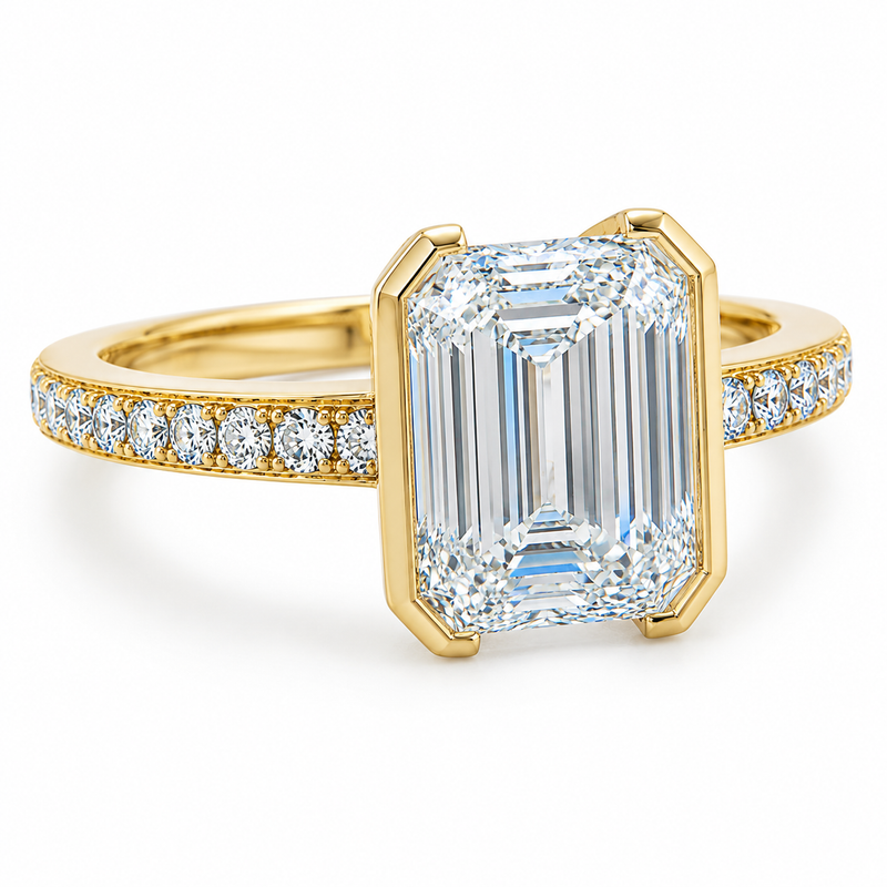 Luxe Emerald Engagement Ring 71549