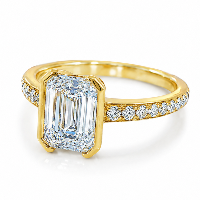 Luxe Emerald Engagement Ring 71549