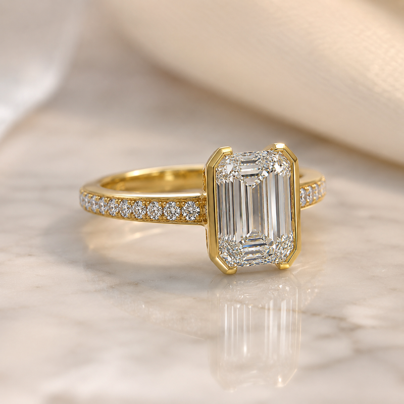 Luxe Emerald Engagement Ring 71549