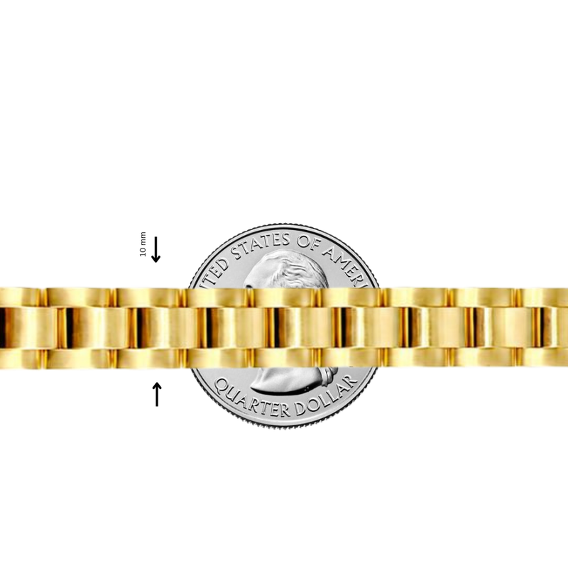 1 of 1 Oyster Trax Bracelet in 14K gold, view 9