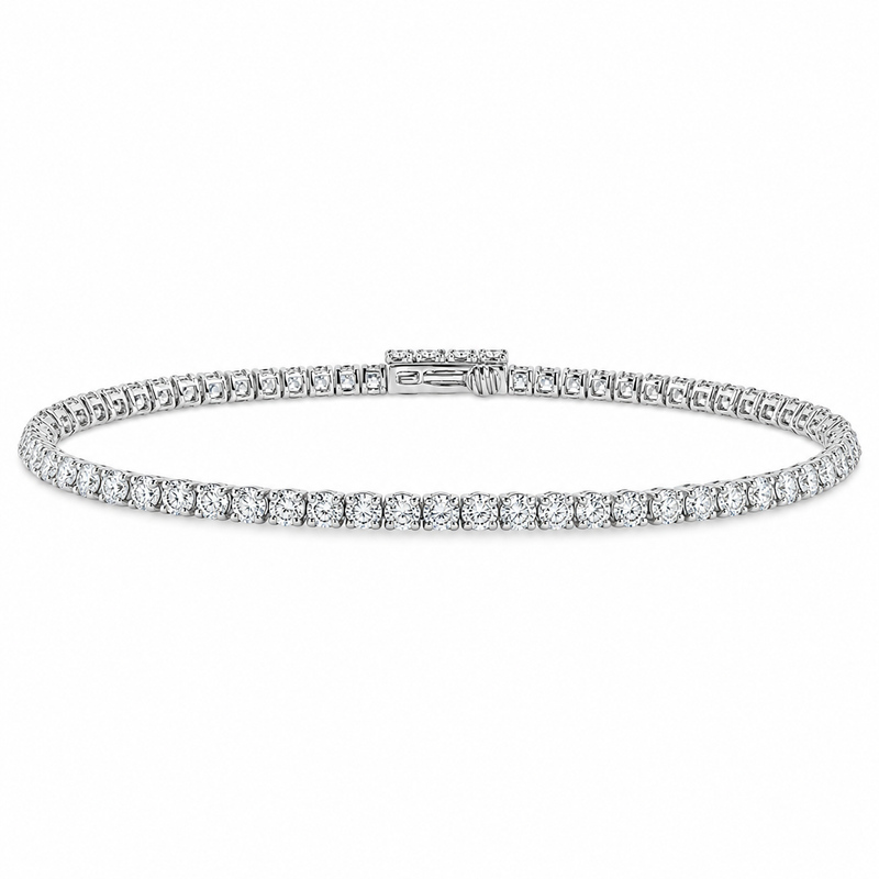 Luxury Silver Tennis Bracelet 3 Ctw 71488