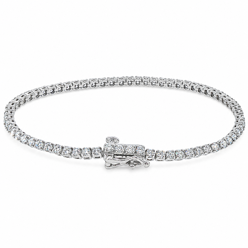 Luxury Silver Tennis Bracelet 3 Ctw 71488