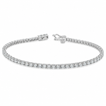 Luxury Silver Tennis Bracelet 3 Ctw 71488