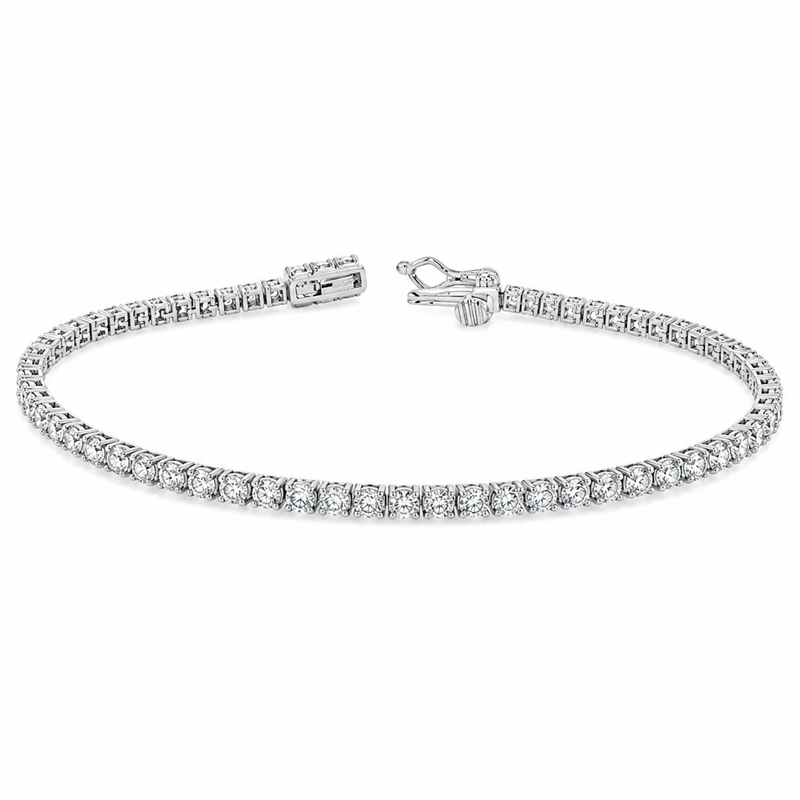Luxury Silver Tennis Bracelet 3 Ctw 71488