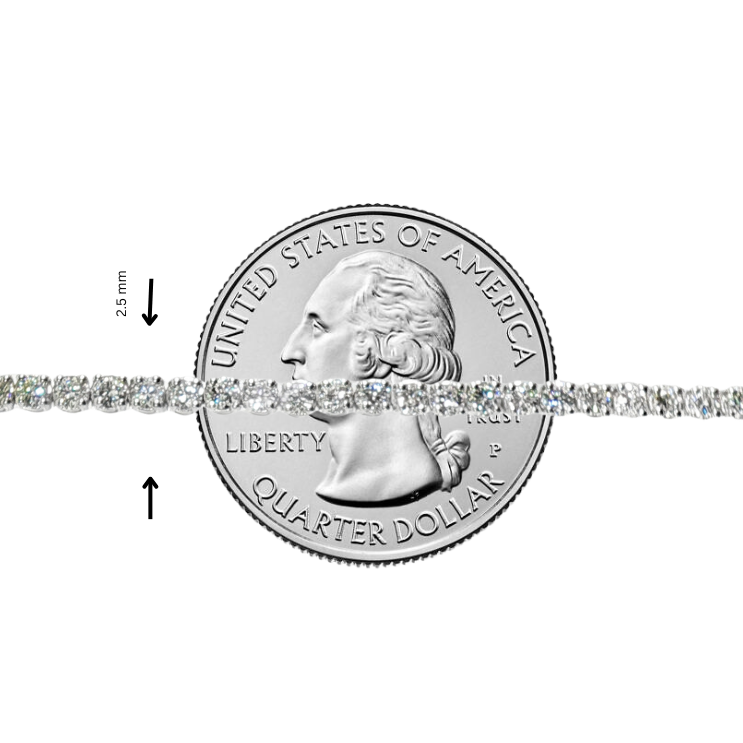 Luxury Silver Tennis Bracelet 3 Ctw 71488
