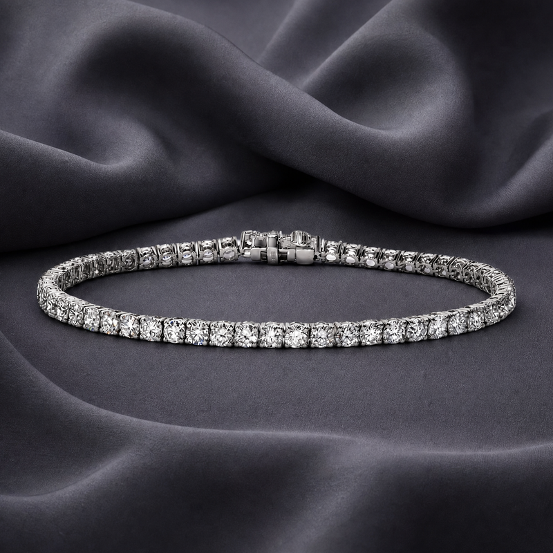Luxury Silver Tennis Bracelet 5.99Ct 71487