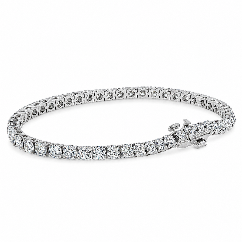Luxury Silver Tennis Bracelet 5 Ctw 71489