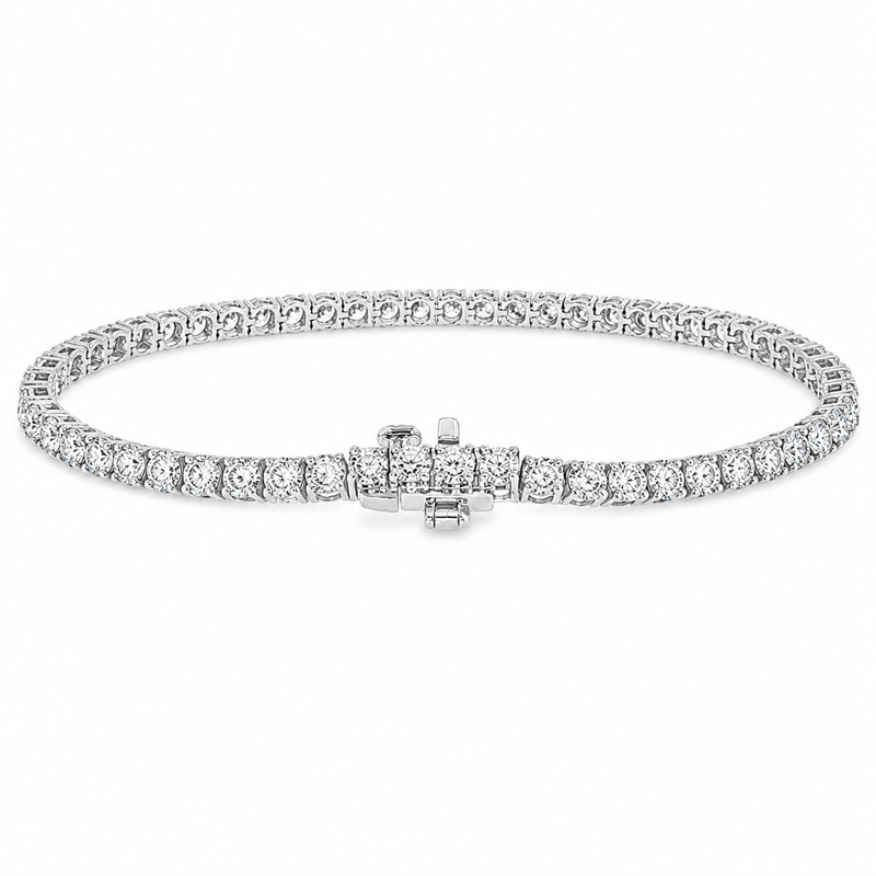 Luxury Silver Tennis Bracelet 5 Ctw 71489