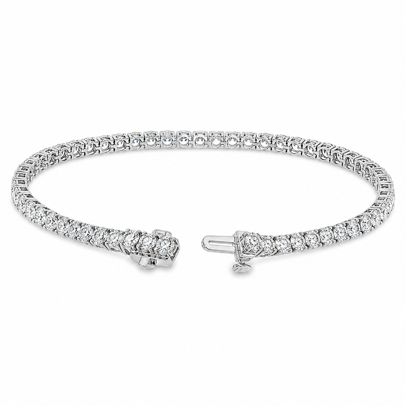 Luxury Silver Tennis Bracelet 5 Ctw 71489
