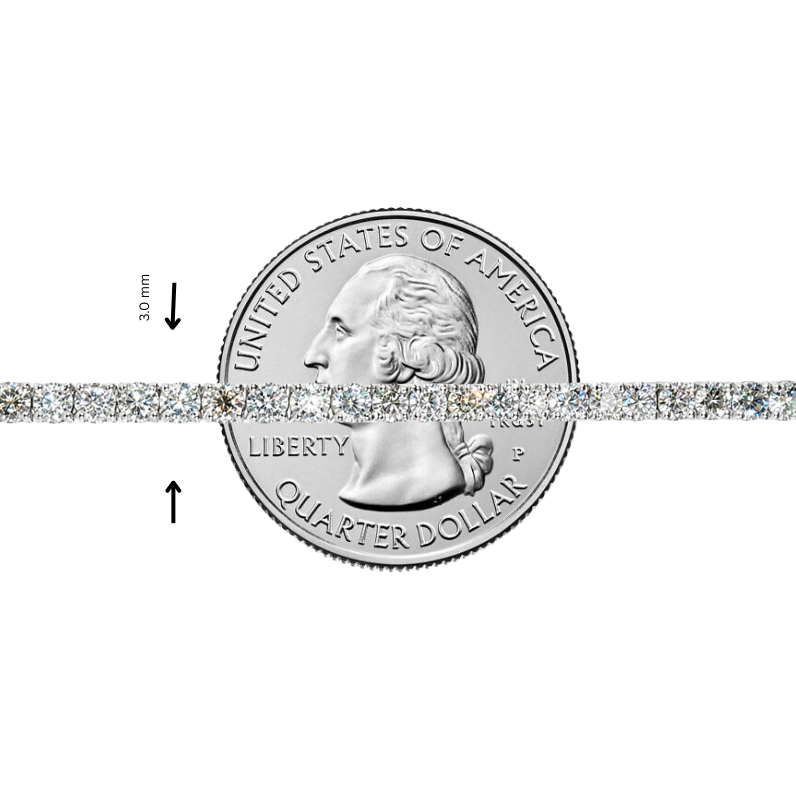Luxury Silver Tennis Bracelet 5 Ctw 71489