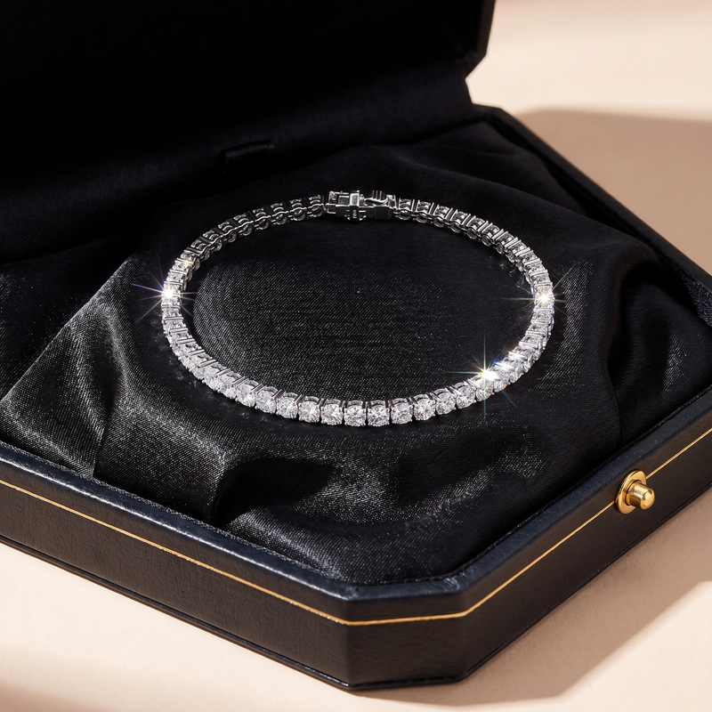 Luxury Silver Tennis Bracelet 5 Ctw 71489