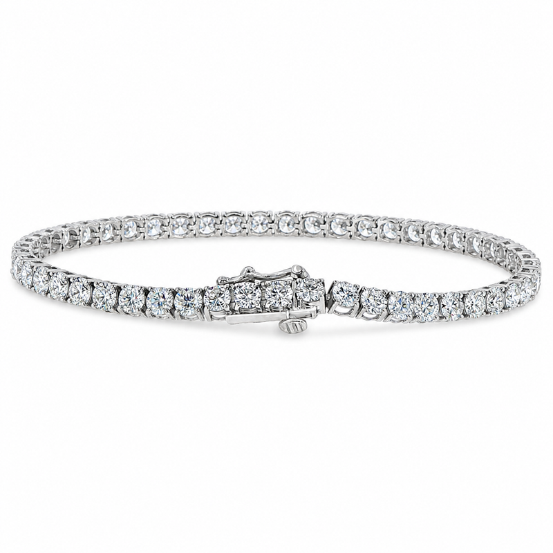 Luxury Silver Tennis Bracelet 7.02 Ct 71490