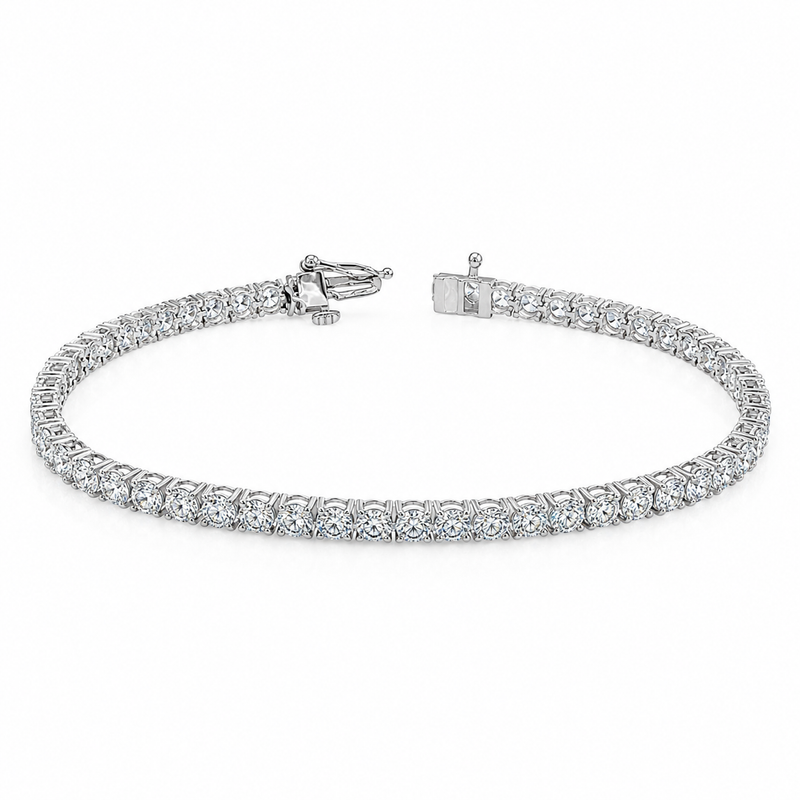 Luxury Silver Tennis Bracelet 7.02 Ct 71490
