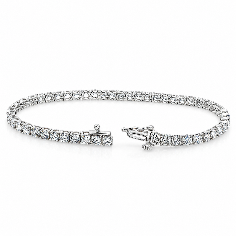 Luxury Silver Tennis Bracelet 7.02 Ct 71490