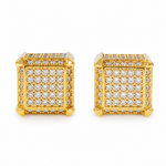 Majestic Cube Diamond Earrings 10860