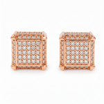 Majestic Cube Diamond Earrings 10860