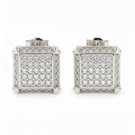 Majestic Cube Diamond Earrings 10860