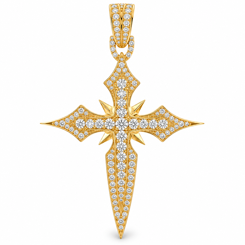 Majestic Faith Diamond Cross Pendant 71822
