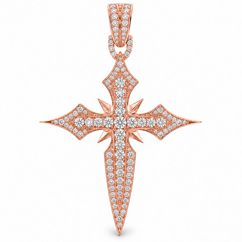 Majestic Faith Diamond Cross Pendant 71822