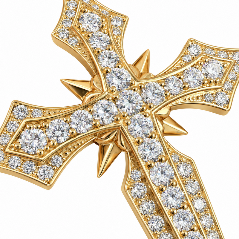 Majestic Faith Diamond Cross Pendant 71822