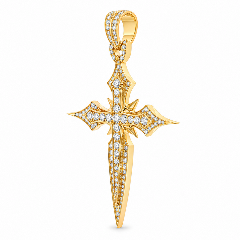 Majestic Faith Diamond Cross Pendant 71822