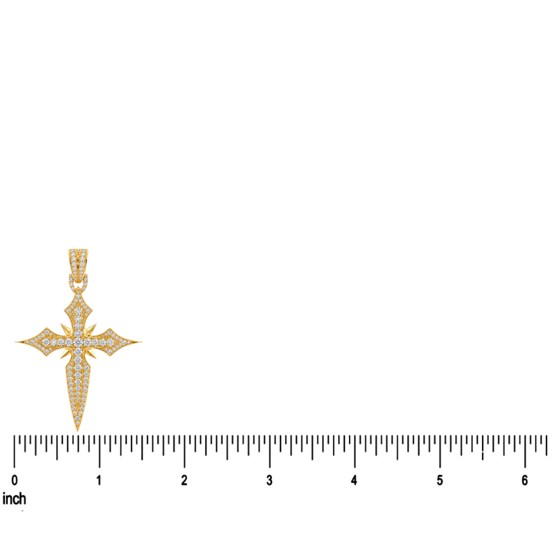 Majestic Faith Diamond Cross Pendant 71822
