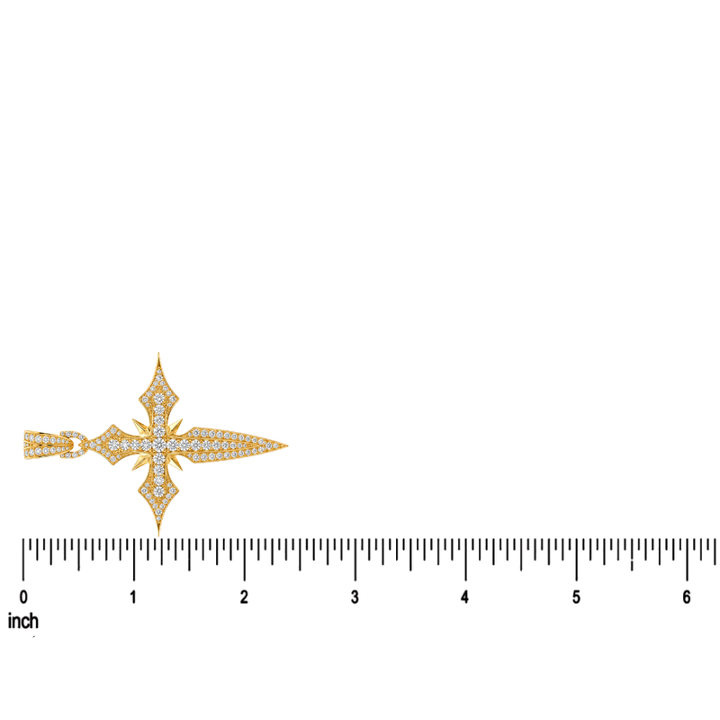 Majestic Faith Diamond Cross Pendant 71822