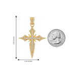 Majestic Faith Diamond Cross Pendant 71822