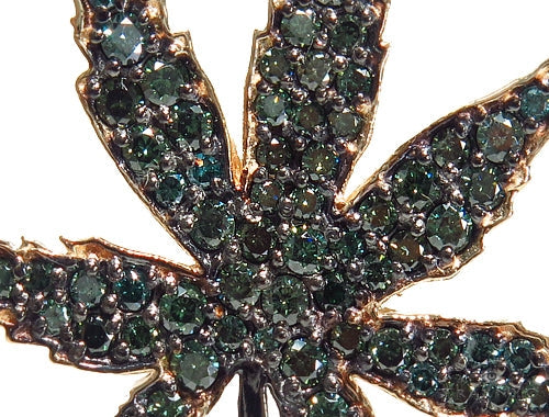 Maple Leaf Diamond Pendant 41059 - Image 3
