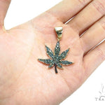 Maple Leaf Diamond Pendant 41059 - Image 7