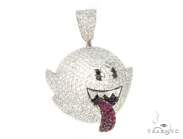 Mario Ghost Diamond Ruby Pendant 45528 - Image 1