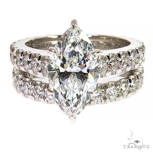 Marquise Diamond Engagement Ring 67972 - Image 2