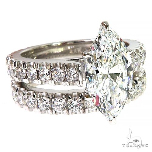 Marquise Diamond Engagement Ring 67972 - Image 3