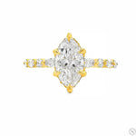 Marquise Diamond Engagement Ring 70845 - Image 1