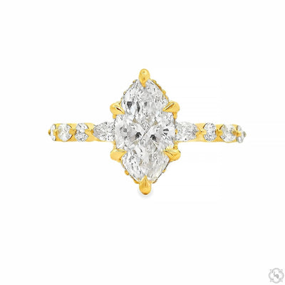 Marquise Diamond Engagement Ring 70845 - Image 1