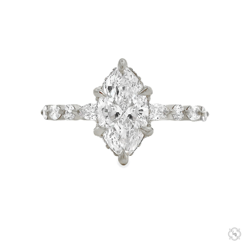 Marquise Diamond Engagement Ring 70845