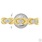 Marquise Diamond Twist Link Bracelet 70724 - Image 7