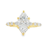 14K Gold Marquise Lab-Grown Diamond Engagement Ring 1.50 CT 70845