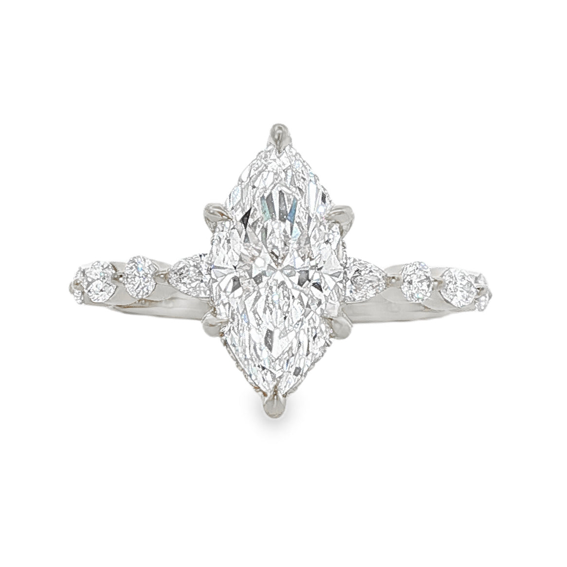 Marquise Diamond Engagement Ring 70845 | TraxNYC