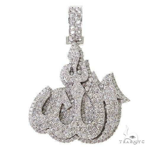 Medium Diamond Allah Pendant 67362 - Image 1