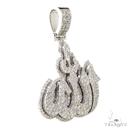 Medium Diamond Allah Pendant 67362 - Image 2