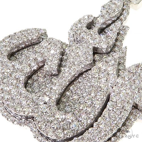 Medium Diamond Allah Pendant 67362 - Image 3
