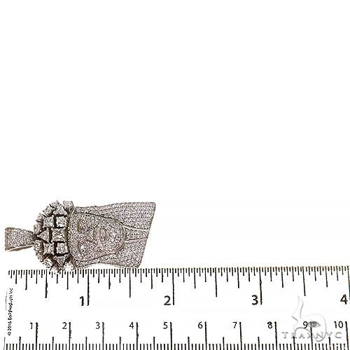 Medium Jesus Head Diamonds on The Crown Pendant 68011 - Image 7