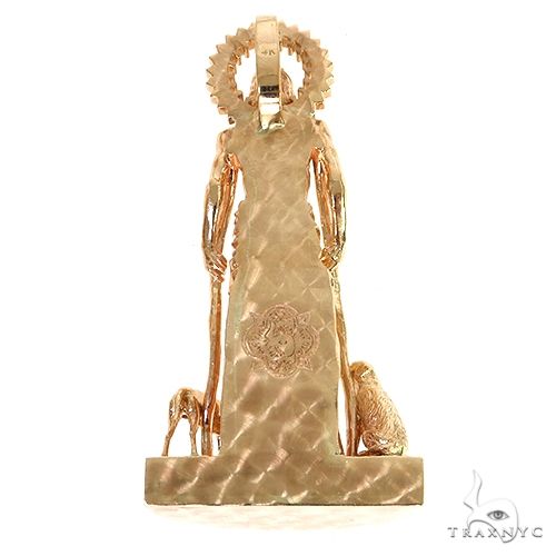 14K Gold Medium St. Lazarus Pendant, photo 5 of 7