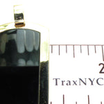 Medium Yellow Gold Onyx Dog Tag 27448 - Image 6