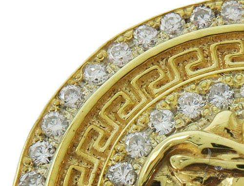 14K Gold Heavy Medusa Diamond Ring, photo 3 of 8