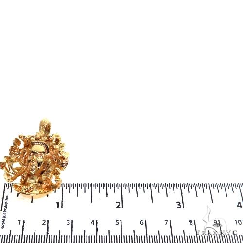 14K Gold Medusa Head Pendant, photo 6 of 7