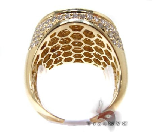 Mens 10K Gold Mayan Pinky Ring 63609 - Image 5