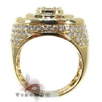 Mens 10K Gold Mayan Pinky Ring 63609 - Image 6