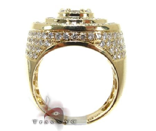 Mens 10K Gold Mayan Pinky Ring, photo 6 of 9